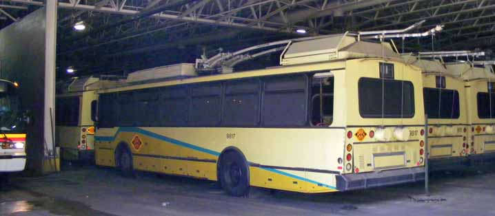 Dayton RTA ETI Skoda trolleybus 9817 & 9815